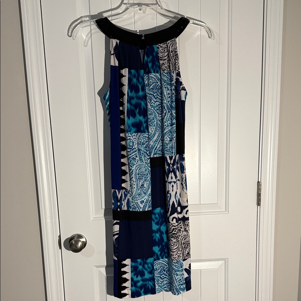 Blue Patterned Dress - Picture 3 of 4